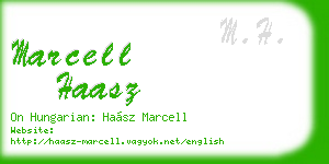 marcell haasz business card