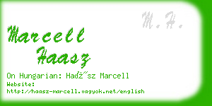 marcell haasz business card